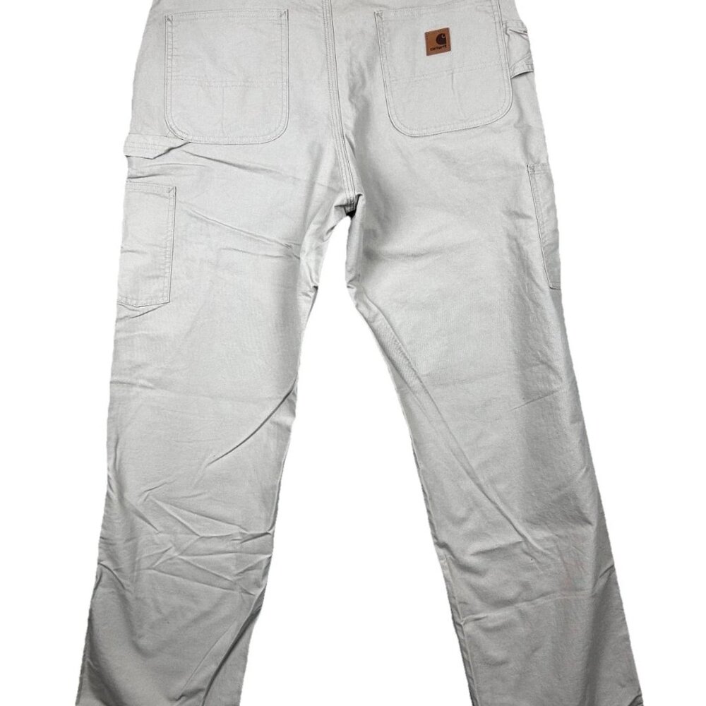 Carhartt Mens Cargo Pants 36x34 Tan Classic Carpenters Canvas Work Casual - Picture 2 of 12